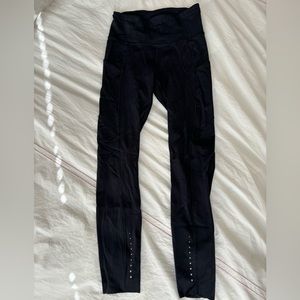 Black Lululemon Fast and Free legging, size 4